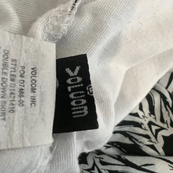 Volcom Double Down Maxi Skirt / Bandeau Dress Black White Elastic Waist 12 - Picture 11 of 12